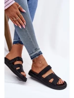 Dámské Pantofle Na Suchý Zip Vinceza 17401 Černé