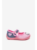Dívčí balerínky na suchý zip HELLO KITTY růžové Shani Dívčí balerínky na suchý zip HELLO KITTY růžové Shani