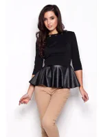 Dámská košile K073 black - KATRUS Dámská košile K073 black - KATRUS