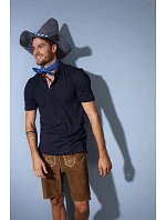 Daiber JN 716 Pánské piqué polo v tradičním krojovém stylu 02.0716 red/red white