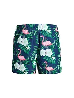 Jack&Jones pánské plavky JWHARUBA SWIM PRINTS SHORTS 12206537 NAVY BLAZER FLAMINGO
