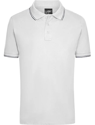 Daiber JN 986 Pánské piqué polo 02.0986 white/navy Daiber JN 986 Pánské piqué polo 02.0986 white/navy