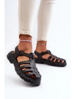 Dámské pěnové sandály římské černé Gasaria