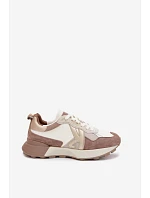 Dámské semišové tenisky Kobbo 66954 béžové