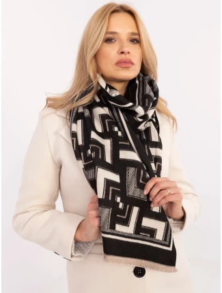 Šála AT SZ 23158.32 černobílá