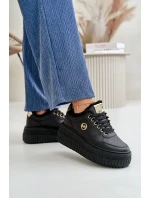 Tenisky Sportovní Dámské Boty Zateplené Na Masivní Podešvi Černé Ardiela Tenisky Sportovní Dámské Boty Zateplené Na Masivní Podešvi Černé Ardiela