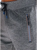 Pánské tmavě šedé teplákové šortky FashionStreet SX2269