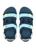 Dětské sportovní sandály Evolve Jr 390449 02 Tmavě modrá se sv.modrou a žlutou - Puma