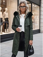 Dámská zimní bunda parka LUSTER green FashionStreet TY3955 Dámská zimní bunda parka LUSTER green FashionStreet TY3955