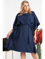 Dámské šaty plus size Rolanda tmavě modrá - Karko