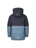 Trollkids Dětská zimní bunda s kapucí Gryllefjord zateplená nepromokavá modrá (365-620)