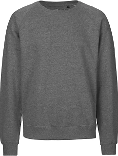 Neutral O 63001 Unisex raglánová mikina z bio bavlny 77.6301 dark heather
