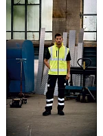 Yoko HV 006 Hi-Vis softshellová vesta 79.V006 hi vis orange/navy