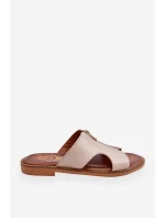 Dámské pantofle s ozdobným zipem Béžová Clarence