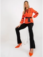 Dámská halenka LK BZ 506122.35x oranžová - FPrice Dámská halenka LK BZ 506122.35x oranžová - FPrice