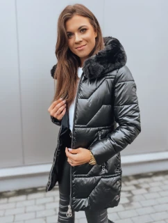 Dámská zimní bunda s kapucí KRISTA černá FashionStreet TY3065