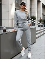 FashionStreet dámská světle šedá tepláková souprava AY1160