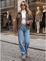 Krátký dámský kabát typu „baranek“ se zipem, Fango FashionStreet TY6060