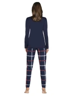 Italská móda Izera long length sp. barva:navy blue/print