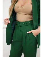 Elegantní sada saka a kalhot zelené barvy
