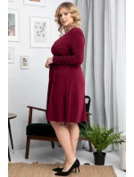 Dámské šaty SA847 Rebeka Bordo - Karko Dámské šaty SA847 Rebeka Bordo - Karko