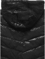 Černá prošívaná bunda s odepínací kapucí S'West (B9753-1)
