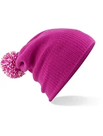 Beechfield B 450B Dětská pletená čepice "Snowstar®" 53.450B fuchsia/off white