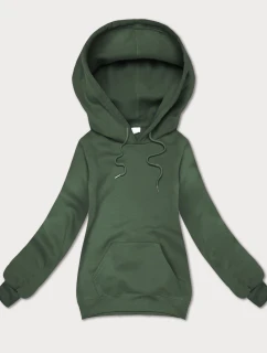 Šedozelená volná klokaní mikina s kapucí S'West (B-11#)