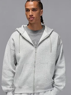 Pánská sportovní mikina Air Jordan Brooklyn Fleece Full-Zip Hoodie, šedá – IB7231-050