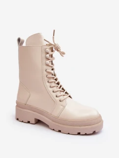 Dámské pracovní boty z ekokože světle béžové Irande
