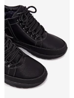 Pánské turistické boty s vyhříváním Černé Wivelle