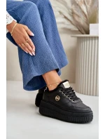 Tenisky Sportovní Dámské Boty Zateplené Na Masivní Podešvi Černé Ardiela Tenisky Sportovní Dámské Boty Zateplené Na Masivní Podešvi Černé Ardiela