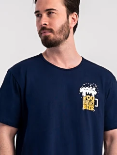 Pánská noční košile s krátkým rukávem Pivo