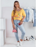 Dámský svetr FATEL žlutý FashionStreet MY2318 Dámský svetr FATEL žlutý FashionStreet MY2318