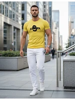 Pánské tričko s potiskem SUPERIOR žluté FashionStreet NX5015R