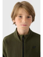 Klučičí Fleecová Mikina S Límcem 4F Khaki 4FJWMM00TFLEM245-36S