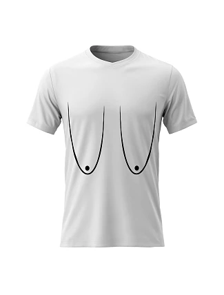 Dámské bavlněné tričko s potiskem - PRSA (VELKÁ) - bílé Dámské bavlněné tričko s potiskem - PRSA (VELKÁ) - bílé