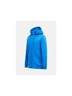 Pánská mikina PEAK PERFORMANCE M Original Small Logo Zip Hood, modrá barva Pánská mikina PEAK PERFORMANCE M Original Small Logo Zip Hood, modrá barva