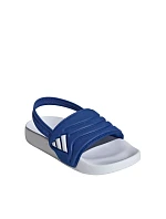 Dětské žabky adidas Adilette Estrap 2.0, bílo-modré, HQ9196