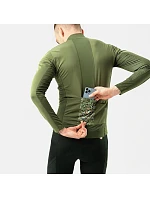 Cyklistická mikina Rockbrs TLWT001 ROAD TO SKY, větruodolná, zateplená, velikost S – zelená Cyklistická mikina Rockbrs TLWT001 ROAD TO SKY, větruodolná, zateplená, velikost S – zelená