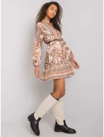 Šaty DHJ SK 15053.61 béžová Šaty DHJ SK 15053.61 béžová
