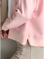 Dámská máslová halenka oversize s přívěskem NUBISS růžová FashionStreet RY2799