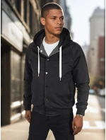 Pánská bunda bomber s kapucí šedá FashionStreet TX5017