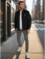 Pánská přechodná bunda bomber černá FashionStreet TX5029