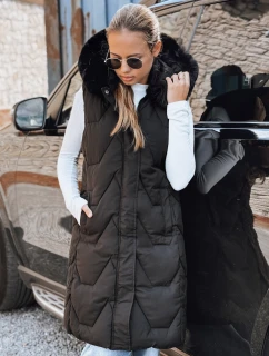 Dámská prošívaná vesta černá FashionStreet TY5262