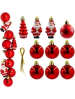 PLASTOVÉ TVAROVÁNÍ CETKY BEZPEČNÉ VÁNOČNÍ STROMEK 10KS SLÍDA