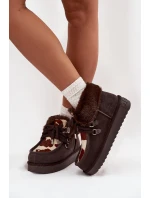 Dámské sněhule z přírodní semišové látky D.Franklin DFSH375008 čokoládové Dámské sněhule z přírodní semišové látky D.Franklin DFSH375008 čokoládové