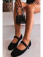 Černé baleríny s páskem a zlatou sponou Kelisa Černé baleríny s páskem a zlatou sponou Kelisa