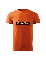 Personalizované pánské tričko s obrysem Personalizované pánské tričko s obrysem