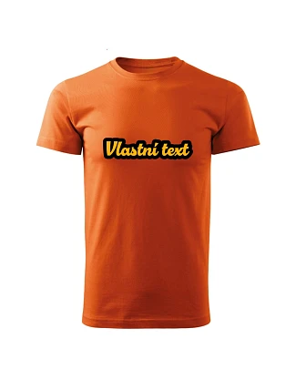 Personalizované pánské tričko s obrysem Personalizované pánské tričko s obrysem